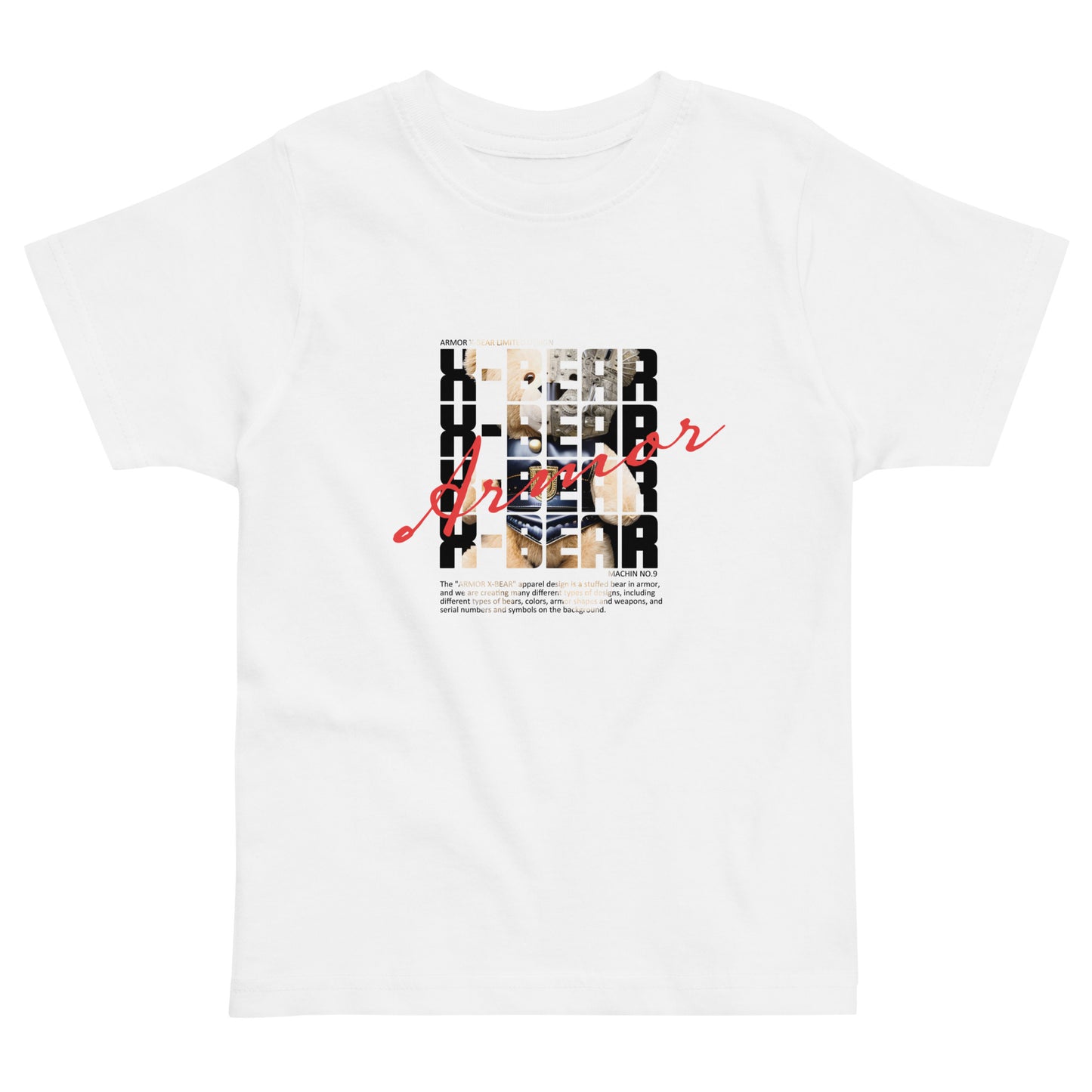 ARMOR X-BEAR LIMITED DESIGN MACHIN NO.9 TYPE-E | Kids Toddler jersey t-shirt | White