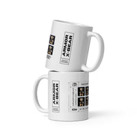 ARMOR X-BEAR VERSION #0001  White glossy mug  2type