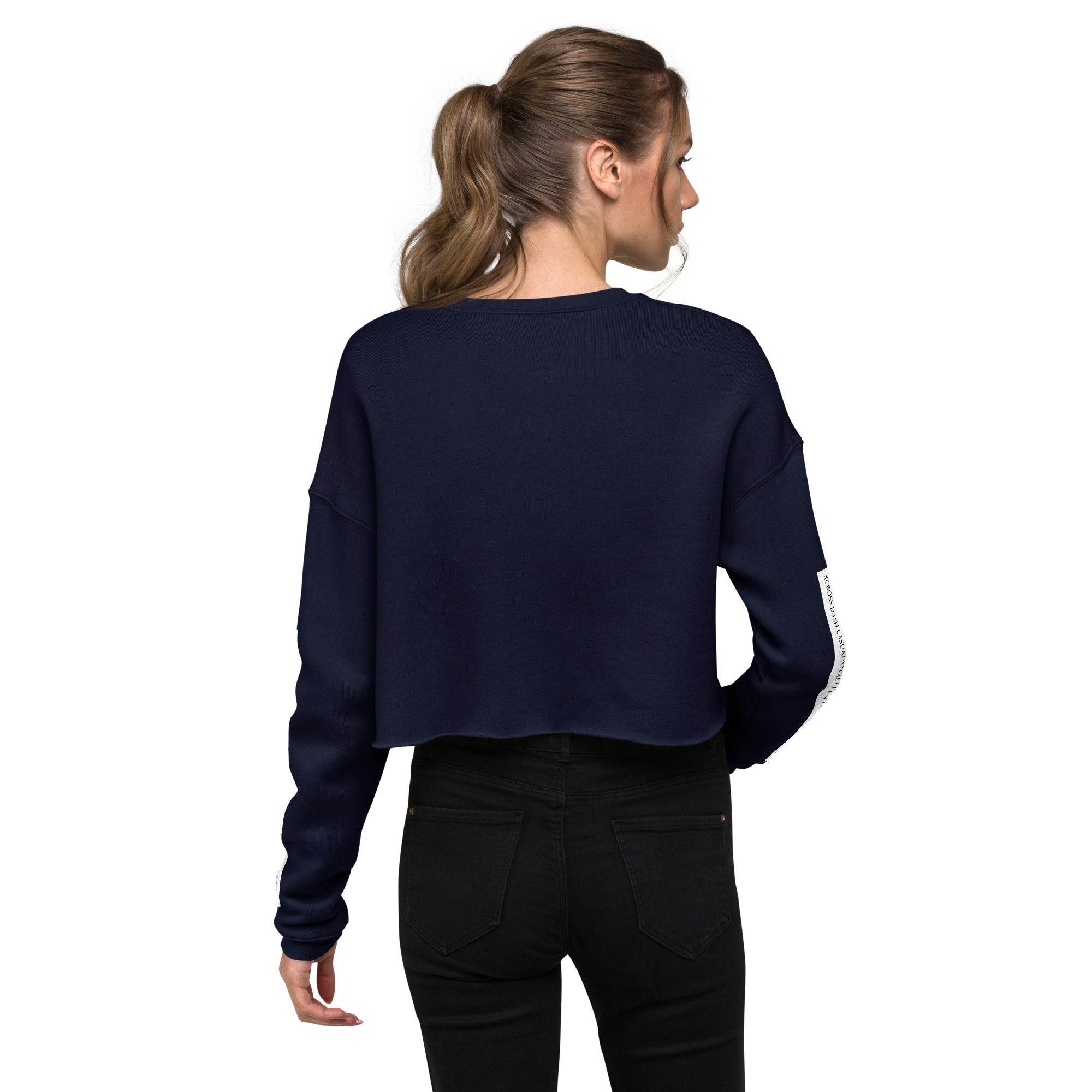 Ladies on sale cropped sweatshirt